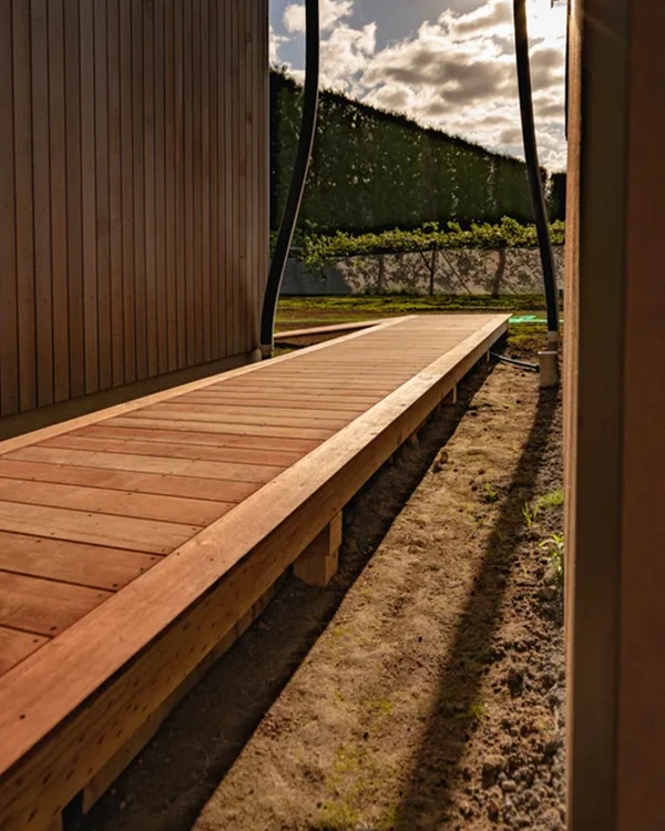 A timber deck in Tauranga constructed by Brix